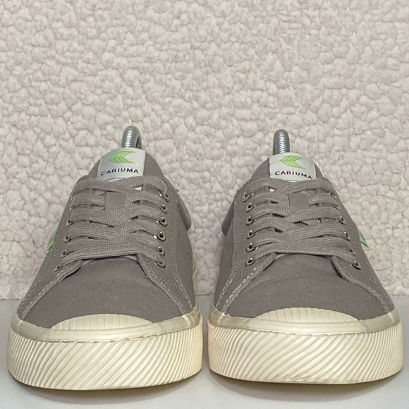 Cariuma Mens OCA Mystic Grey Canvas Low Lace Casual Sneakers Shoes Size US 9.5 - Picture 3 of 11